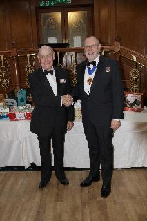 S/m Dave White official handover of Area 4 President to S/m Malcolm Day