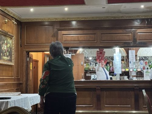 S/m Josie dancing with the Barman